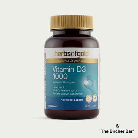 Herbs Of Gold Vitamin D3 1000 Capsules