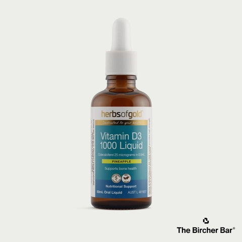 Herbs Of Gold Vitamin D3 1000 Pineapple