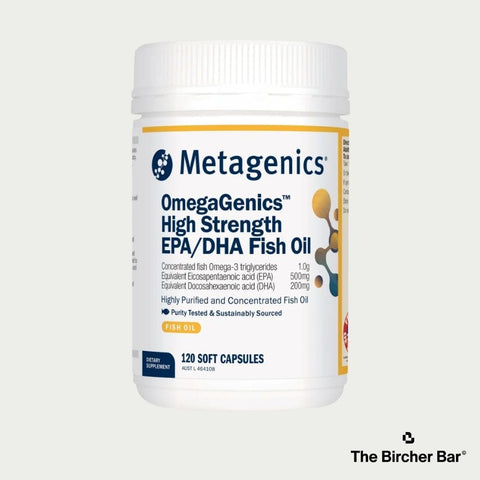 MetaGenics OmegaGenics High Strength EPA/DHA Fish Oil Soft Capsules